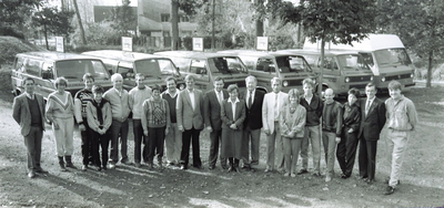 500747 Personeel bakkerij Harrie van de Meulengraaf, 29/10/1985