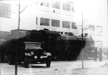501016 Bedrijfslocomotief op het fabrieksterrein van Bata Best, 1948