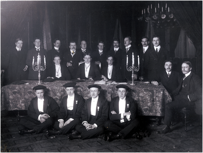 181187 Studenten met 4e van links staande Gerardus Josephus Johannes Marie Coovels (Gerard), 1903 - 1913