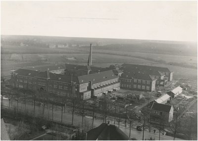 265 Panorama van de bouw St. Josephziekenhuis, Aalsterweg 259, gezien vanaf de 'watertoren', 03-1932