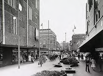 19941 Kruispunt van de Piazza en de Demer, gezien vanuit eerstgenoemde, 1975 - 1976