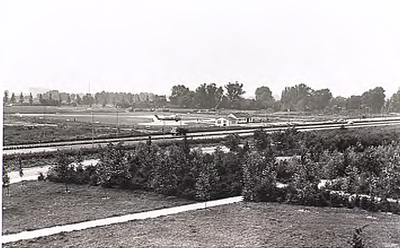 4586 Helicopter vliegveld Heliport, Boutenslaan, 27-07-1961