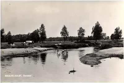 11884 Zwemmen in de Dommel bij de ruïne van de Volmolen, 02-06-1966