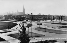 12147 Panorama van de hoek Keizer Karel V Singel en 'Karel de Grotelaan', 1960 - 1970