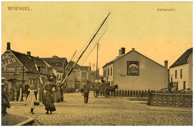 15511 Woenselse overweg, Fellenoord, gezien vanaf de Demer, 1900 - 1920
