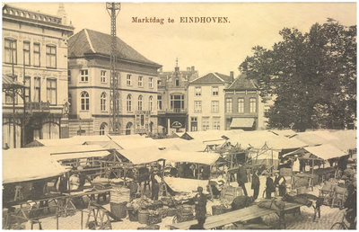15695 Weekmarkt : kramen, 1900 - 1910