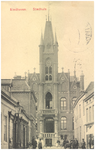 15807 Stadhuis, aan de Rechtestraat gezien vanuit de Korenstraat, 1900 - 1920