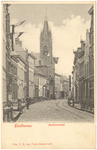 16246 Rechtestraat, met links het raadhuis, 1900 - 1910