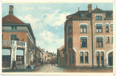 16257 Vrijstraat, gezien vanaf de Keizersgracht met rechts het postkantoor, 1907 - 1920