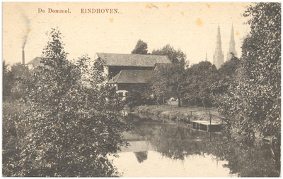 16402 De Dommel, met rechts op de achtergrond de Catharinakerk, 1910 - 1930