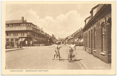 16499 Gestelsestraat, met links op de hoek met de Rivierstraat Huize Senecaut, banketbakker, 1929