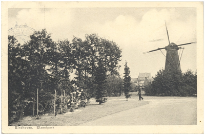 17060 Elzentpark, met de stellingmolen, 1937