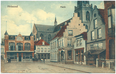 17239 Markt, gezien in de richting van de Lambertuskerk in de Kerkstraat, 1903 - 1910