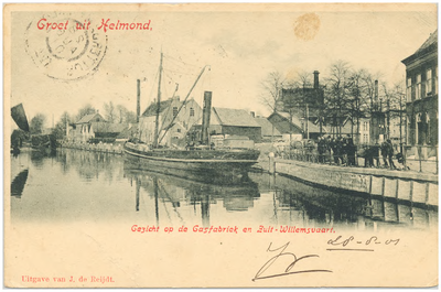 17303 Zuid-Willemsvaart, met op de achtergrond de gasfabriek, 1890 - 1901