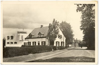 17365 Hoek van Dorpstraat, Ellenaar en Marktstraat met Zaadhandel de Kim, 1900 - 1920