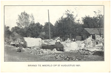 17368 Brand in de Marktstraat : overblijfselen, 27-08-1921