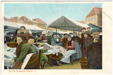 17557 Het in- en verkopen van goederen op de Markt, 1900 - 1920