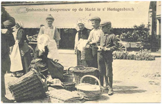 17567 Het in- en verkopen van goederen op de Markt, 1900 - 1920