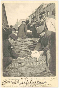 17570 Het in- en verkopen van goederen op de Markt, 1900 - 1920