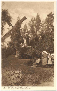 17817 Boerengezin met op de achtergrond de bergkorenmolen, 1901 - 1914