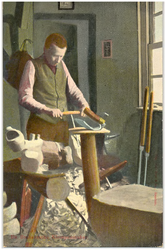 17914 Het maken van klompen door Antoon Cortenbach, 1906