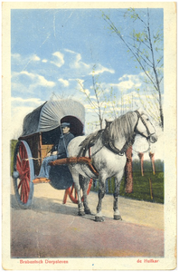 17983 Het rijden met de huifkar, 1900 - 1930
