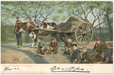 18023 Jongens met hoepels en een ossenkar, 1890 - 09-10-1902