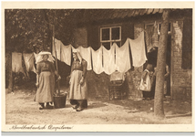 18178 Huishoudelijke hygiëne: het te drogen hangen van de was, 1890 - 1920