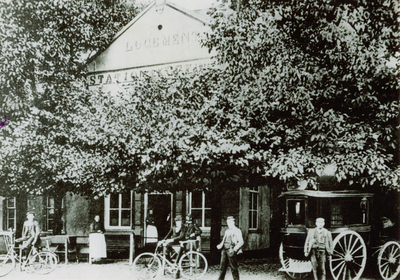 240847 Stationsstraat: logement van Gemert, 1900