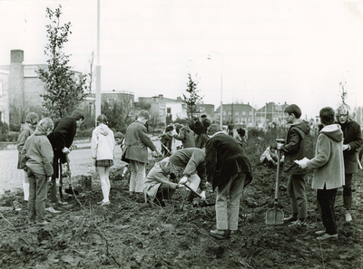 240947 Boomplantdag: het planten van een bomen aan de Eindhovenseweg., 1970