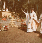 241154 Oogstdankfeest in het Joe Mann Natuurtheater : het zegenen van de oogst, 1969