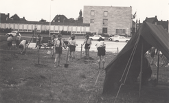 241489 Demonstratie door de Scoutinggroep Sint Jan Don Bosco , 1962