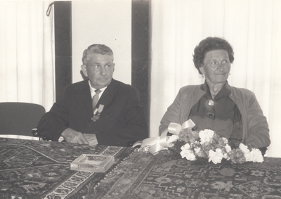 242616 Janus Merks: de heer Merks met echtgenote, 29/04/1968