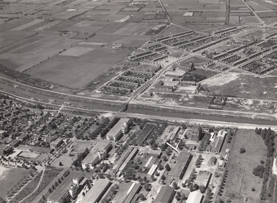 243272 Luchtfoto van het Wilhelminadorp, 1955