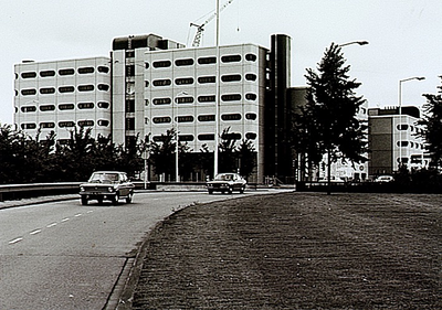 26084 World Trade Center Eindhoven (WTCE), Bogert 1, gezien vanaf de 'Fellenoord', 1978