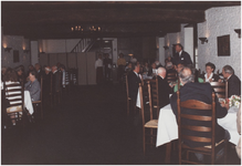 270379 Kasteel Heeze, Kapelstraat 25. Overzichtsfoto tijdens het diner in de grote zaal van kasteel Eymerick, 1994