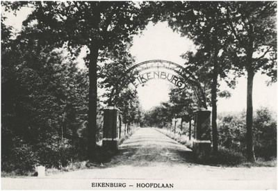 150 Aalsterweg 289, Pensionaat Eikenburg, poort en oprijlaan, 1929 - 1931
