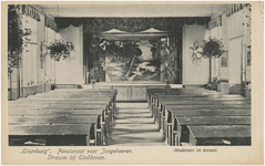 165 De studie- en toneelzaal van Pensionaat Eikenburg. Het pensionaat is gelegen aan de Aalsterweg in Stratum, 1904 - 1906