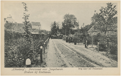 206 Aalsterweg 289, Pensionaat Eikenburg, zandweg naar het Pensionaat, 1905