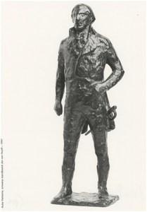 902 Een standbeeld van Jan van Hooff, 1991