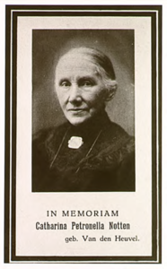 2032 Bidprent ter nagedachtenis van Catharina Petronella van den Heuvel, ca. 1920