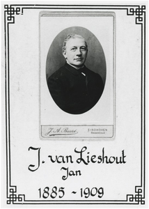 2197 Johannes (Jan) van Lieshout: lid van het gilde, ca. 1890