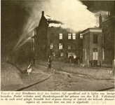 2395 Brand bij sigarenfabriek N.V Abonné van Kessel & van Hussen aan de Parallelweg: het blussen, 21-06-1936