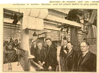 2400 De opening van de Lagere Textielschool aan de Anna van Egmondstraat, door minister Marchant door het in werking ...