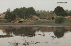 8688 Prehistorisch Openluchtmuseum: overzicht vanaf de Gender, 1988