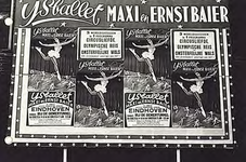 9428 Affiches voor ijsballet Maxi en Ernst Baier in 's werelds grootste transportabel ijstheater, nabij de Demertunnel, ...