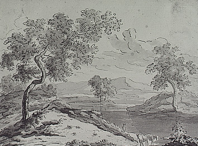 9450 Een landschap vervaardigd door de kunstenaar Spoor in 1800, 1800