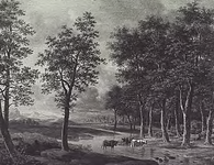 9451 Een landschap vervaardigd door de kunstschilder Bagelaar, 1810