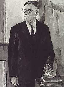 9462 Portret van prof.dr. H.B. Dorgelo (geb. Dedemsvaart 1894, overl. Eindhoven 1961) rector magnificus van de TH, ...