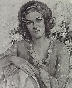 9489 Marijke Berendina Ploegsma (geb. Eindhoven 14.01.1941), tweede vrouw van Cas de Haan (geb. Eindhoven 28.01.1920), ...